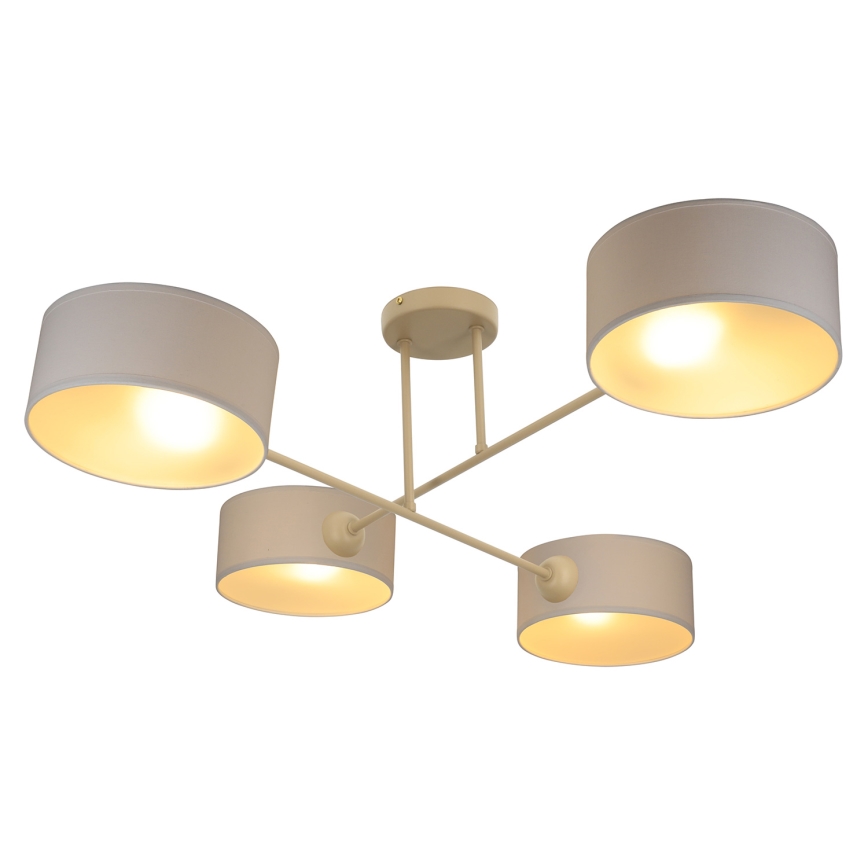 Brilagi - VIRGO flush-mounted chandelier 4xE14/40W/230V cream/gold