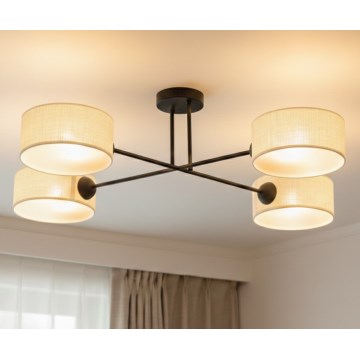 Brilagi - VIRGO Surface-mounted chandelier 4xE14/40W/230V cream/black