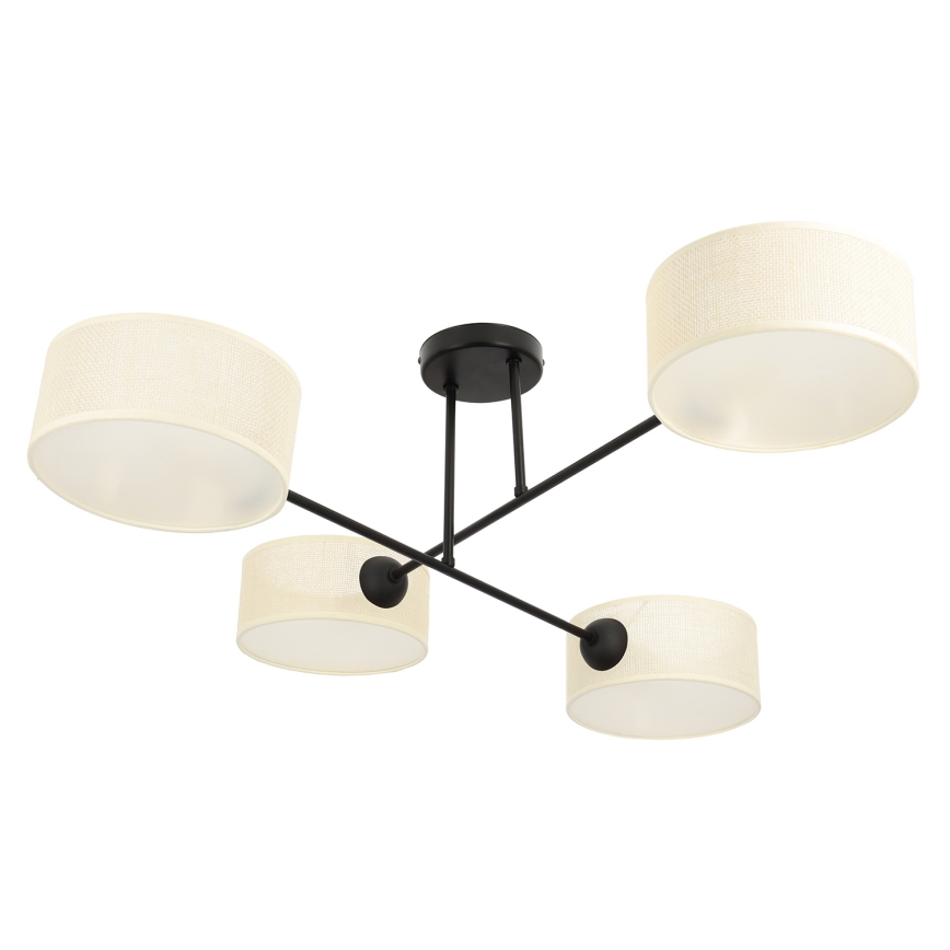Brilagi - VIRGO Surface-mounted chandelier 4xE14/40W/230V cream/black