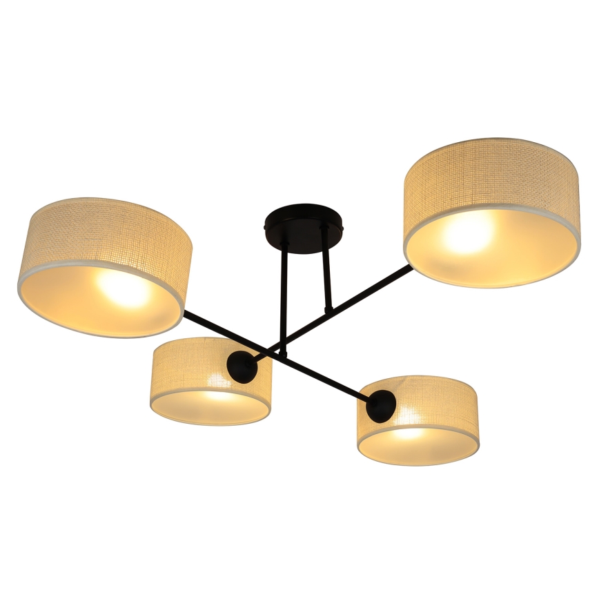 Brilagi - VIRGO Surface-mounted chandelier 4xE14/40W/230V cream/black