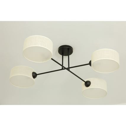 Brilagi - VIRGO Surface-mounted chandelier 4xE14/40W/230V cream/black
