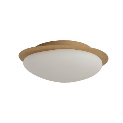 Brilagi - VISBY WOOD LED Ceiling Light, 18W, 230V, Ø 38 cm, Brown