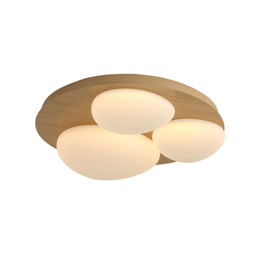 Brilagi - VISBY WOOD LED Ceiling Light LED/36W/230V Ø 50 cm Brown