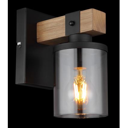 Brilagi - VISTA Wall Lamp 1xE27/60W/230V Oak