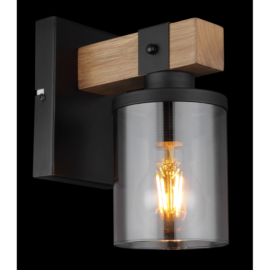 Brilagi - VISTA Wall Lamp 1xE27/60W/230V Oak