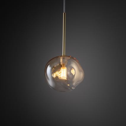 Brilagi - VULCANO Cable-Hung Pendant Light 1xG9/8W/230V Gold / Smoky Beige