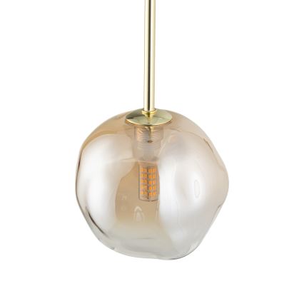 Brilagi - VULCANO Cable-Hung Pendant Light 1xG9/8W/230V Gold / Smoky Beige
