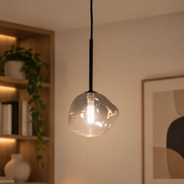 BRILAGI - VULCANO cable-hung pendant light 1xG9/8W/230V Ø 15 cm Black / Smoked Black