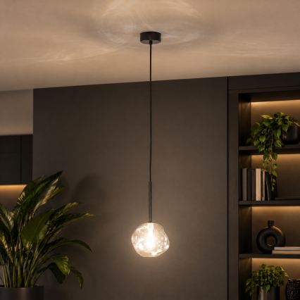 BRILAGI - VULCANO cable-hung pendant light 1xG9/8W/230V Ø 15 cm Black / Smoked Black