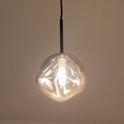 BRILAGI - VULCANO cable-hung pendant light 1xG9/8W/230V Ø 15 cm Black / Smoked Black