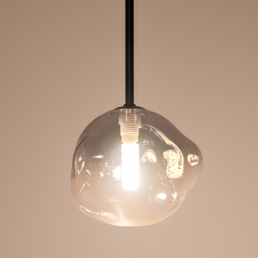 BRILAGI - VULCANO cable-hung pendant light 1xG9/8W/230V Ø 15 cm Black / Smoked Black