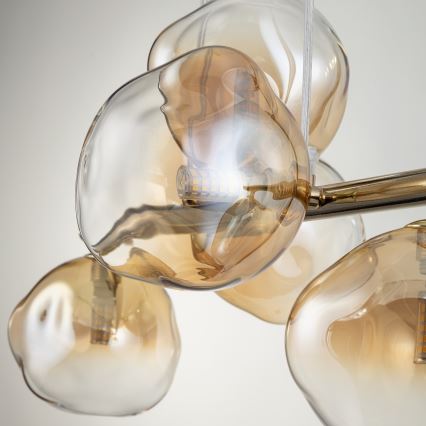 Brilagi - VULCANO Cable Pendant 5xG9/8W/230V Gold/Smoked Beige