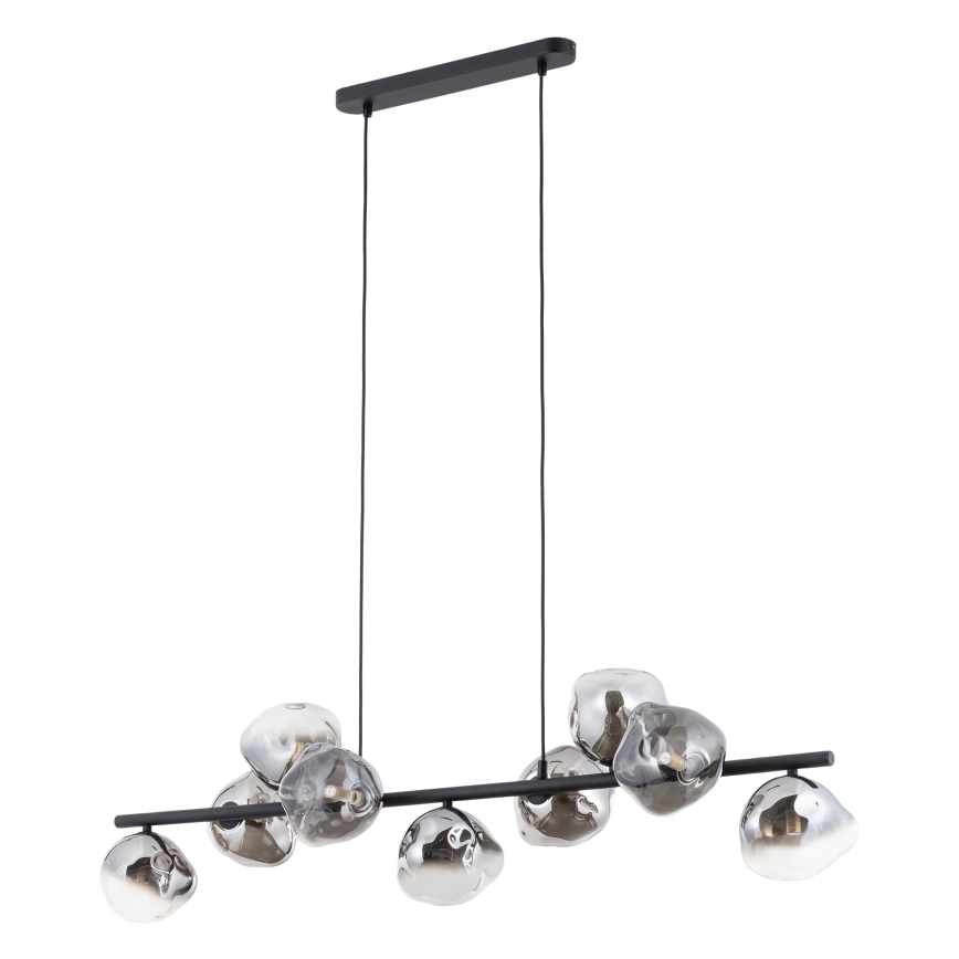 Brilagi - VULCANO Cable Pendant 9xG9/8W/230V Black/Smoked Black