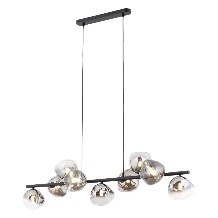 Brilagi - VULCANO Cable Pendant 9xG9/8W/230V Black/Smoked Black