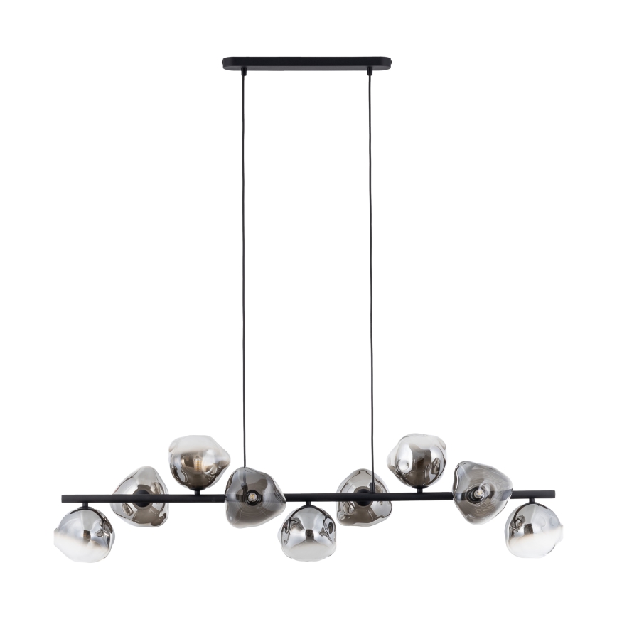 Brilagi - VULCANO Cable Pendant 9xG9/8W/230V Black/Smoked Black