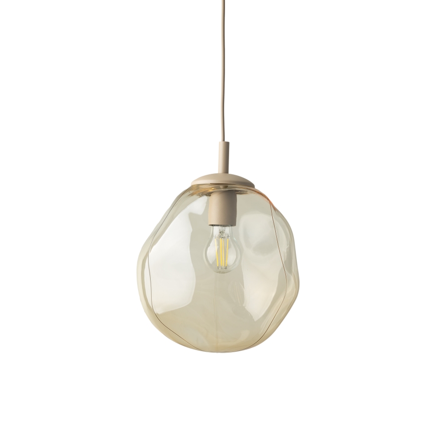 Brilagi - VULCANO Cable Pendant Light 1xE27/15W/230V Beige / Smoky Beige