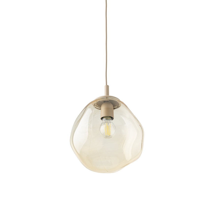 Brilagi - VULCANO Cable Pendant Light 1xE27/15W/230V Beige / Smoky Beige