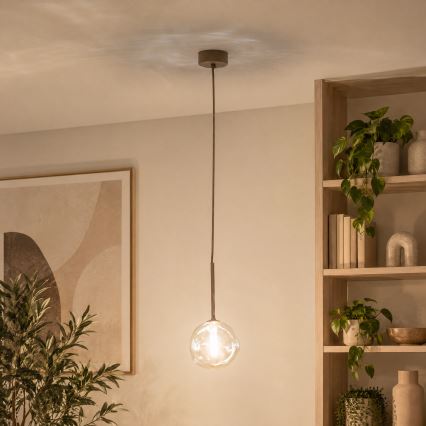 BRILAGI - VULCANO Cable Pendant Light 1xG9/8W/230V Ø 15 cm Beige/Smoked Beige