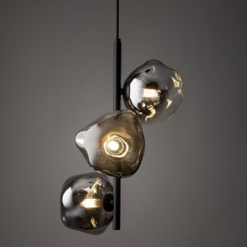 Brilagi - VULCANO Cable Pendant Light 3xG9/8W/230V Black/Smoky Black