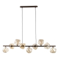 Brilagi - VULCANO Cable Pendant Light 9xG9/8W/230V Brown/Smoky Beige