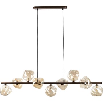 Brilagi - VULCANO Cable Pendant Light 9xG9/8W/230V Brown/Smoky Beige
