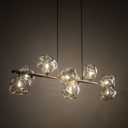 Brilagi - VULCANO Cable Pendant Light 9xG9/8W/230V Brown/Smoky Beige