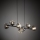 Brilagi - VULCANO cable-suspended pendant light 7xG9/8W/230V black/smoked black