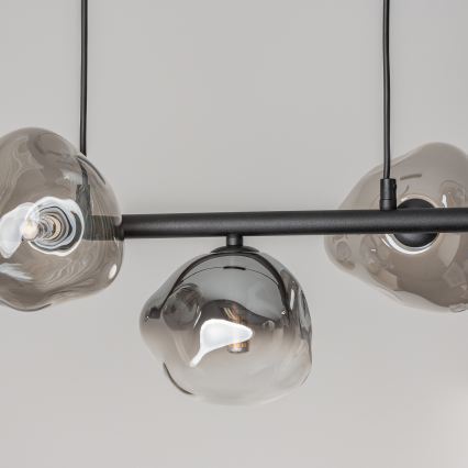 BRILAGI - VULCANO cable-suspended pendant light 7xG9/8W/230V black/smoked black
