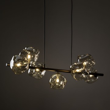 Brilagi - VULCANO cable-suspended pendant light 7xG9/8W/230V bronze/smoky beige