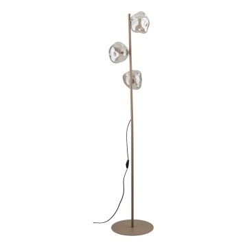 Brilagi - VULCANO Floor Lamp 3xG9/8W/230V Beige/Smoky Beige