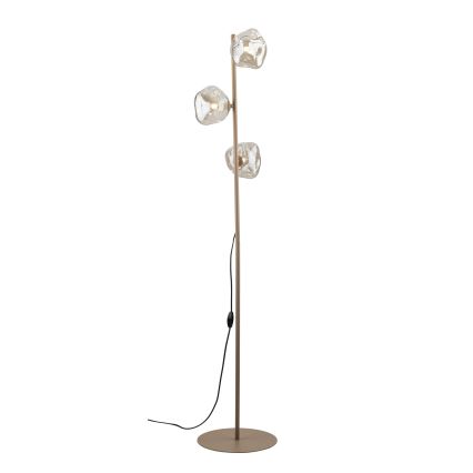 Brilagi - VULCANO Floor Lamp 3xG9/8W/230V Beige/Smoky Beige
