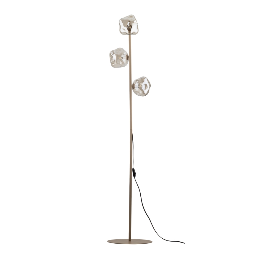 Brilagi - VULCANO Floor Lamp 3xG9/8W/230V Beige/Smoky Beige