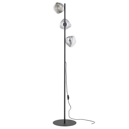 Brilagi - VULCANO floor lamp 3xG9/8W/230V Black/Smoky Black