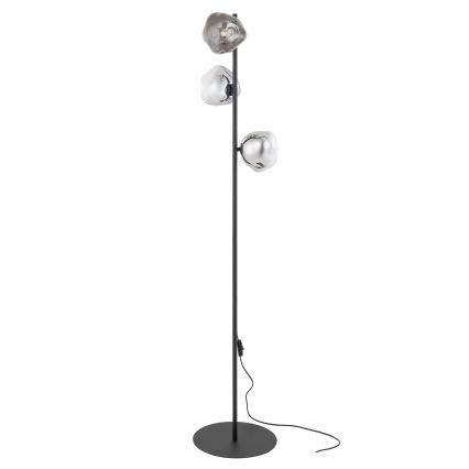 Brilagi - VULCANO floor lamp 3xG9/8W/230V Black/Smoky Black