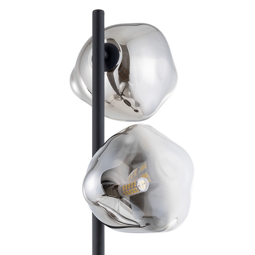Brilagi - VULCANO floor lamp 3xG9/8W/230V Black/Smoky Black