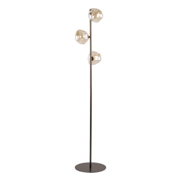 Brilagi - VULCANO floor lamp 3xG9/8W/230V brown/smoky beige