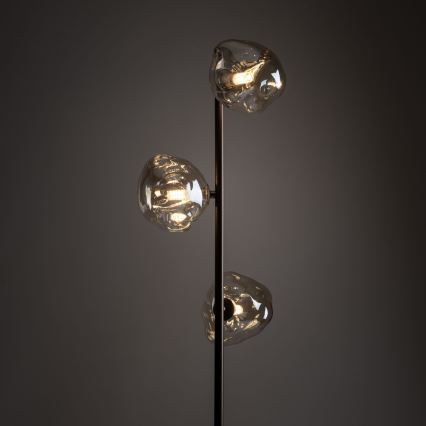 Brilagi - VULCANO floor lamp 3xG9/8W/230V brown/smoky beige