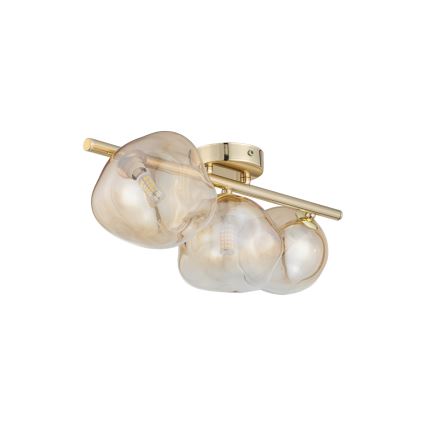 Brilagi - VULCANO Surface-Mounted Chandelier 3xG9/8W/230V, Gold/Smoked Beige