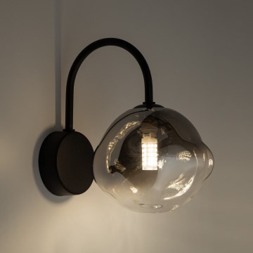 Brilagi - VULCANO Wall Light 1xG9/8W/230V Black/Smoked Black