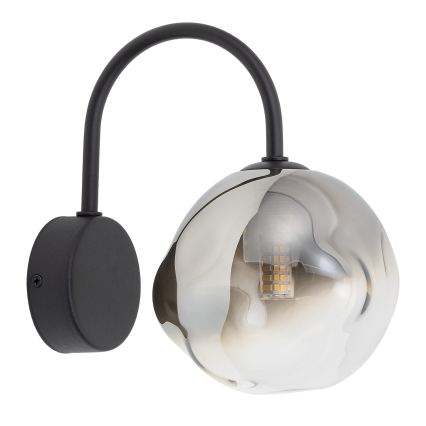 Brilagi - VULCANO Wall Light 1xG9/8W/230V Black/Smoked Black