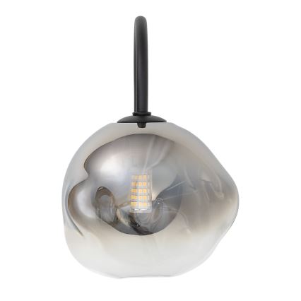 Brilagi - VULCANO Wall Light 1xG9/8W/230V Black/Smoked Black