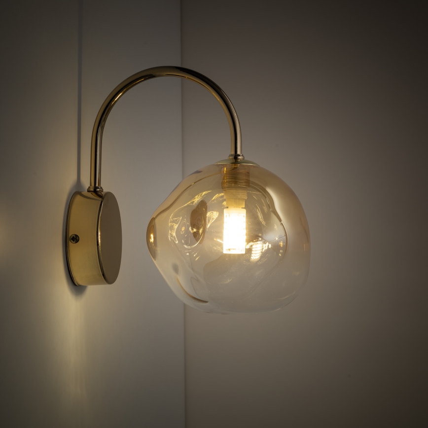 Brilagi - VULCANO Wall Light 1xG9/8W/230V Gold/Smoky Beige