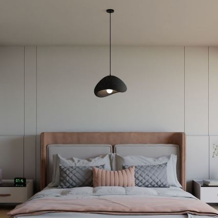 Brilagi - WABI SABI Cable-Hung Pendant Light 1xE27/40W/230V, Ø 33 cm, Black