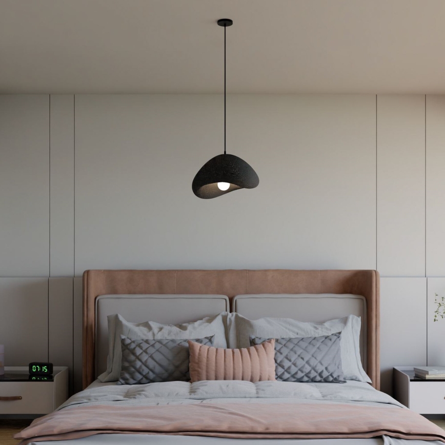 Brilagi - WABI SABI Cable-Hung Pendant Light 1xE27/40W/230V, Ø 33 cm, Black