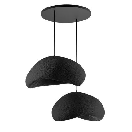 Brilagi - WABI SABI cable-hung pendant light, 2xE27/40W/230V, Ø 60 cm, black