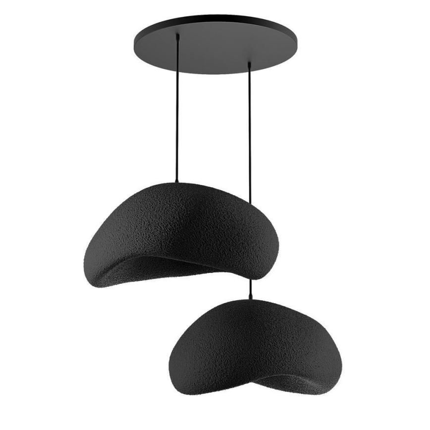 Brilagi - WABI SABI cable-hung pendant light, 2xE27/40W/230V, Ø 60 cm, black