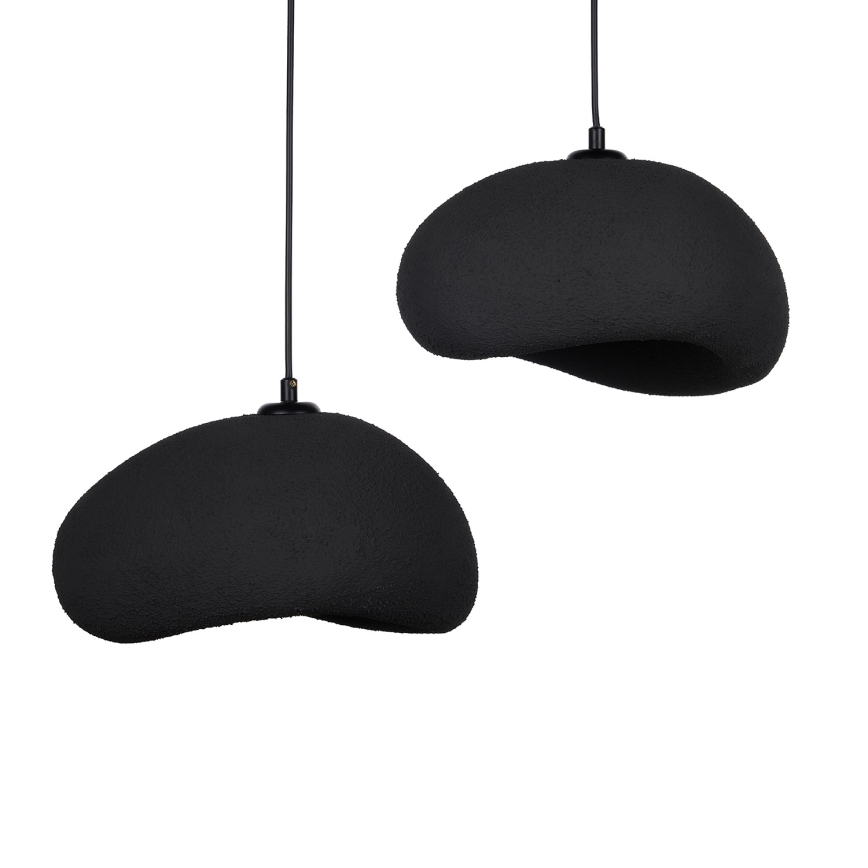 Brilagi - WABI SABI cable-hung pendant light, 2xE27/40W/230V, Ø 60 cm, black