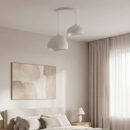 Brilagi - WABI SABI Cable-Hung Pendant Light 2xE27/40W/230V Ø 70 cm White