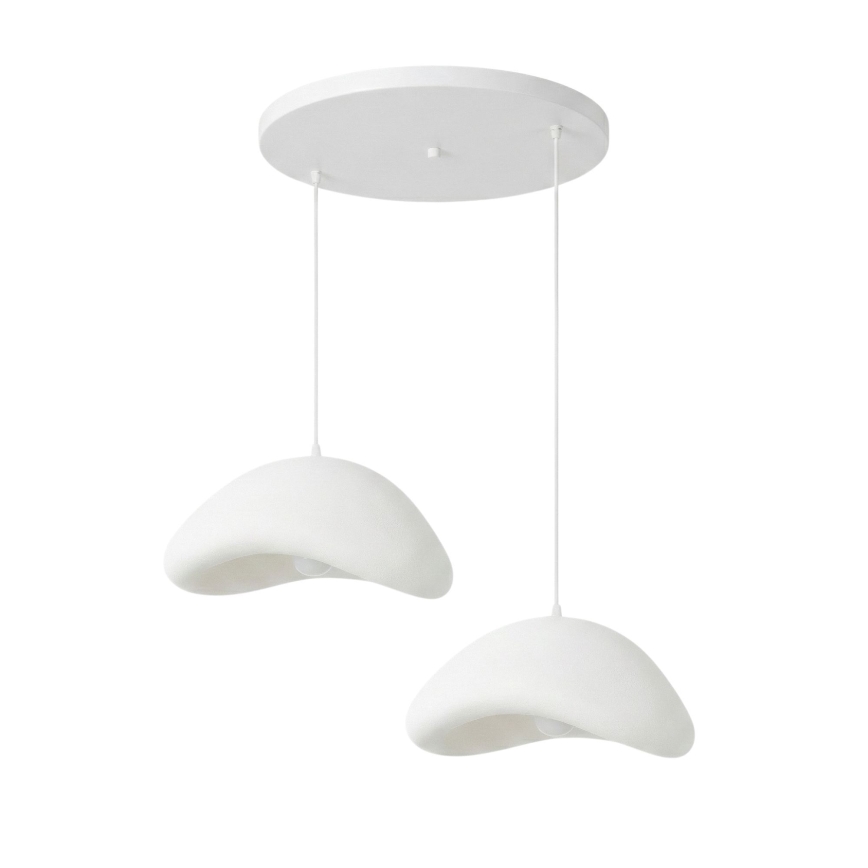 Brilagi - WABI SABI cable-hung pendant light 2xE27/40W/230V Ø 74 cm white