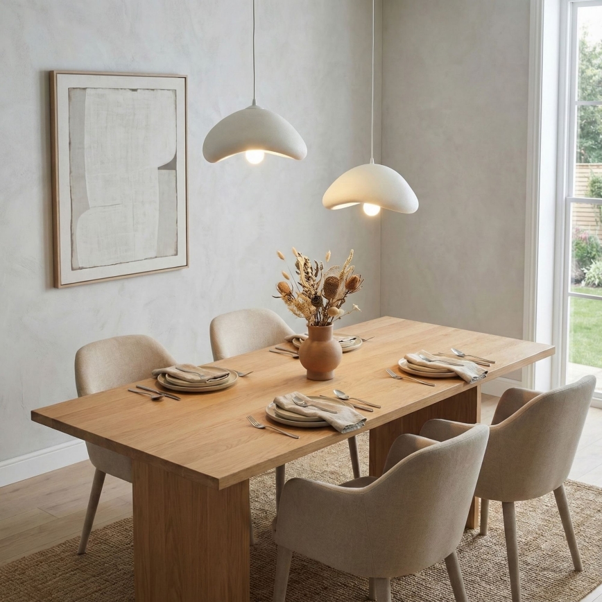Brilagi - WABI SABI cable-hung pendant light 2xE27/40W/230V Ø 74 cm white